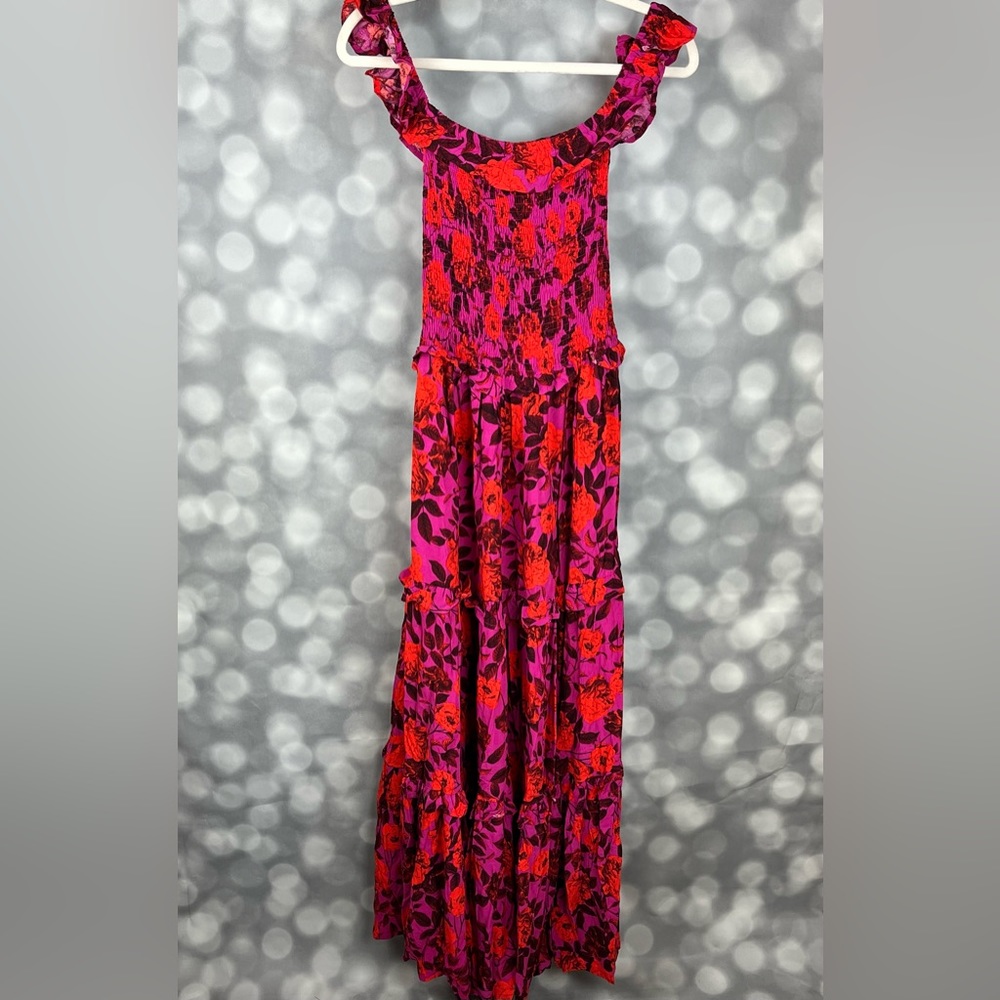 Able the Label Anthropologie womens Reign smocked floral maxi dress. Size XS